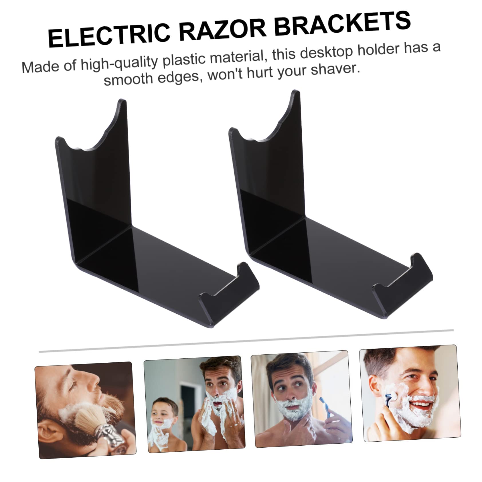 AUTSUPPL Display Rack for Electric Razor Acrylic Display Stand Plastic Shaver Brackets Compact Storage