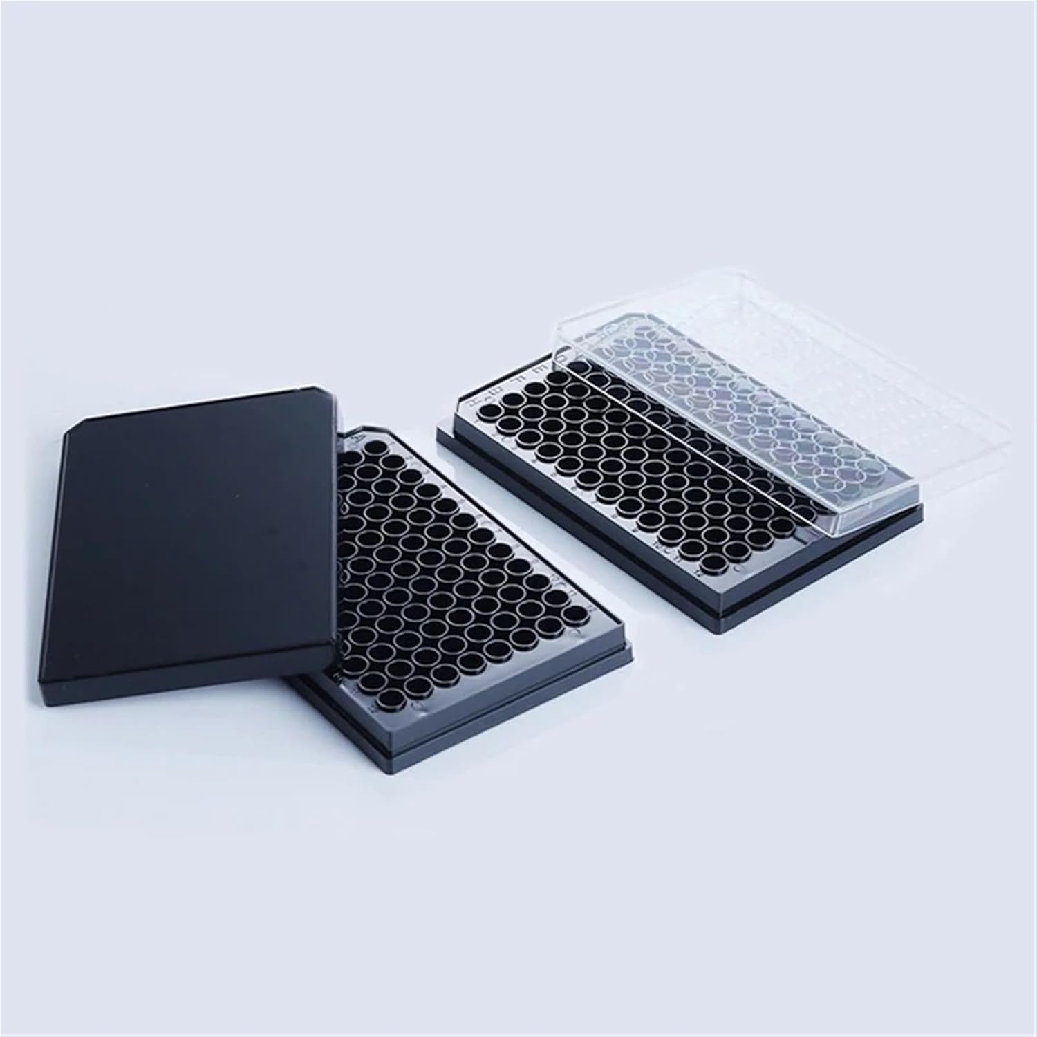 2pcs 96 wells sterile ELISA Plate enzyme label instrument can remove adherent cell culture TC fluorescence plate(TC All white)