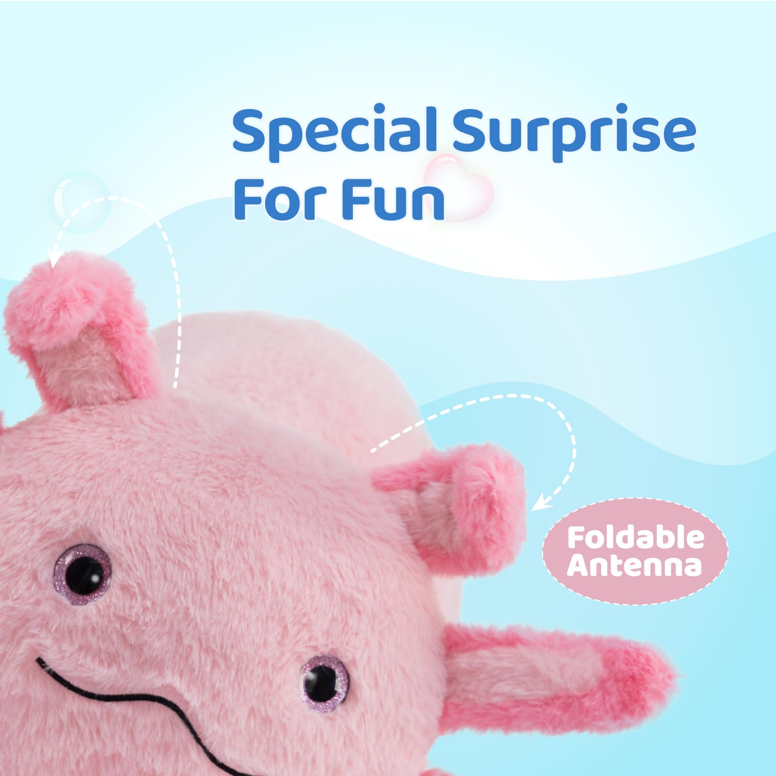 BEJOY Axolotl peluche grande peluche gigante peluche da coccolare