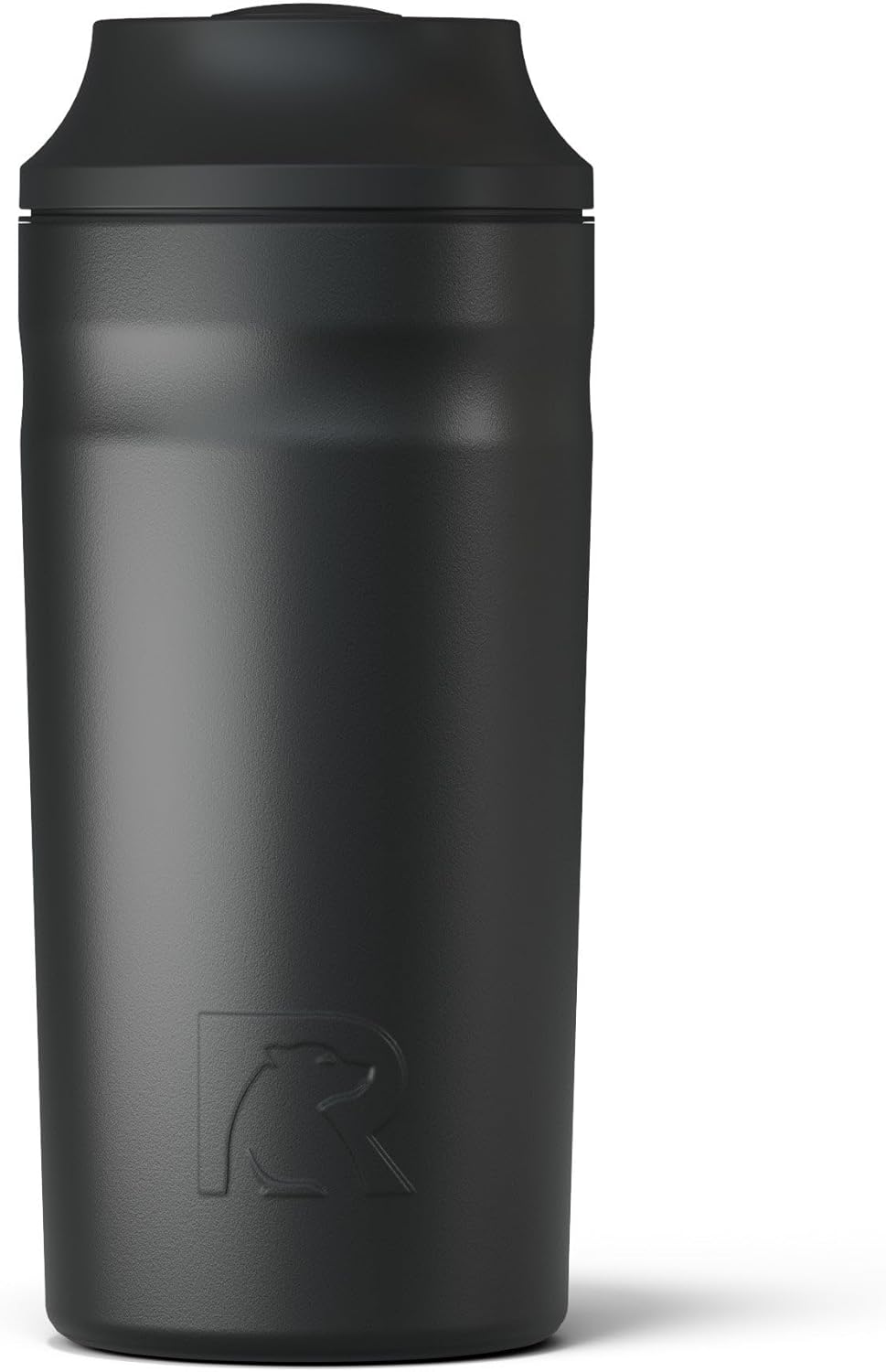 RTIC Can Chiller with Slider Lid, Black, Fits Various Sizes Including 12oz, 16oz, & Slim Cans, Double Wall Vacuum Insulated, Stainless Steel, Sweat Proof