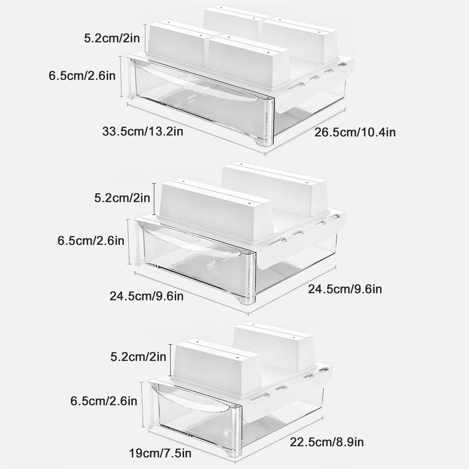 Schublade Unter Schreibtisch, Schreibtisch Organizer Schubladen, Herausschiebbare Schreibtischschubladenbefestigung, Schreibtischzubehör und Arbeitsbereiche WhiteB,34cm/13.2in