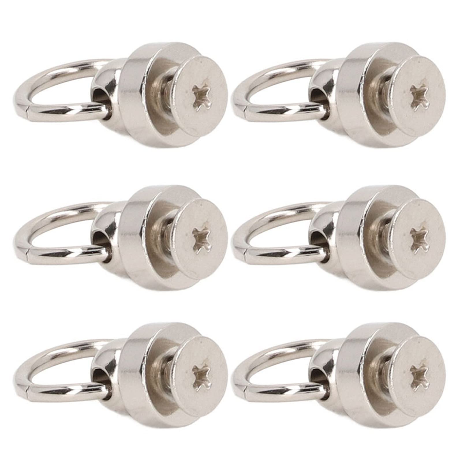 Remaches de Latón, 200 Juegos de Tachuelas de Bola de Monedero de 9 mm Remaches de Botón de Anillo de Tiro Grande para DIY Ropa Bolsas Zapatos Artesanía de Cuero, Plata (Plata)