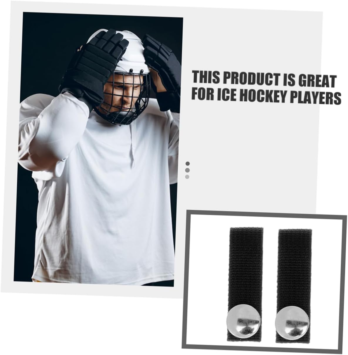 BESTOYARD 2pcs Hockey Chin Straps Detachable Helmet Chin Straps Replacement Secure Fit