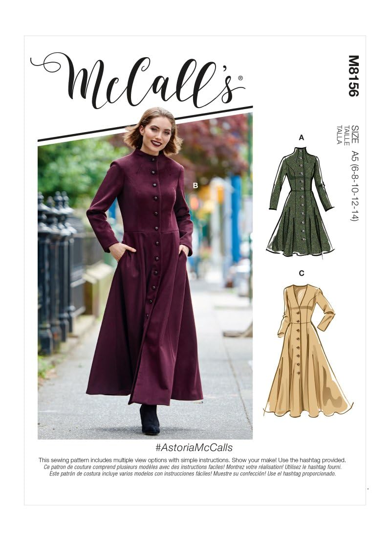 Veste pour femme McCalls M8156F5 patron veste de tailleur pour garde-robe de bureau