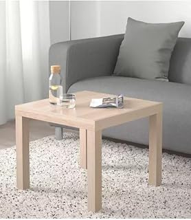 Ikea Lack Orta Yan Sehpa Masa, Ağartılmış Meşe Görünümlü