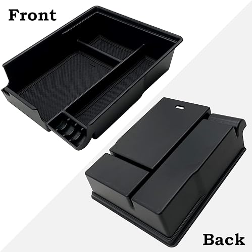 Miniatura 5 de Organizador de consola central compatible con accesorios Hyundai Palisade 2022 2021 2020 (negro)
