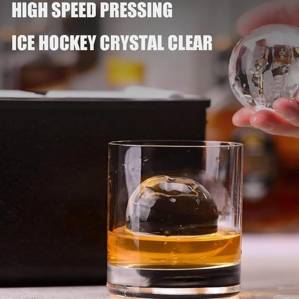 Amazon｜ダイヤモンド製氷機、冷凍庫用丸型アイスボール型、カクテル用