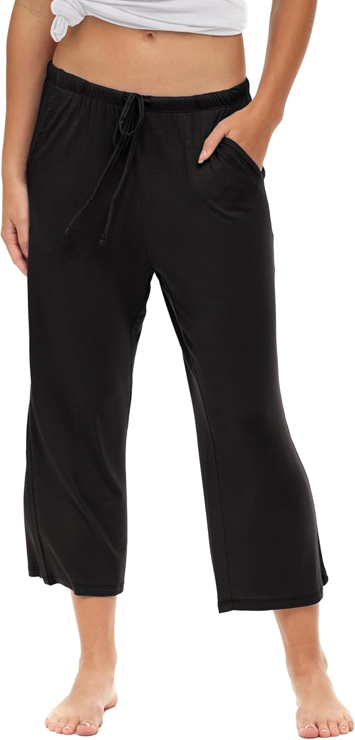 Sexy Basics Women's Lounge Pants | Ultra Soft Capri Style PJ Drawstring Bottoms | Multi Packs & Colors - Image 2