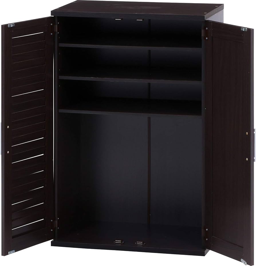 Amazon｜不二貿易 下駄箱 シューズボックス 4段 幅60×奥行34.5