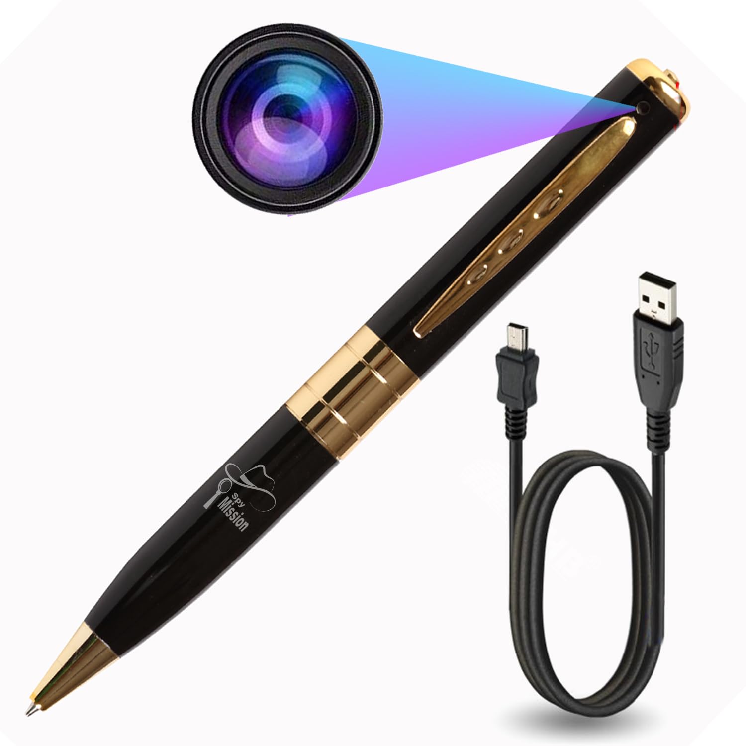 Spy Mission HD Spy Pen Camera Hidden Recording Device for Indoor and Outdoor, Portable Mini Video Audio Recorder,2024 New Version SD Card supportable max 32GB Small Security Camera Series-4-picture-15