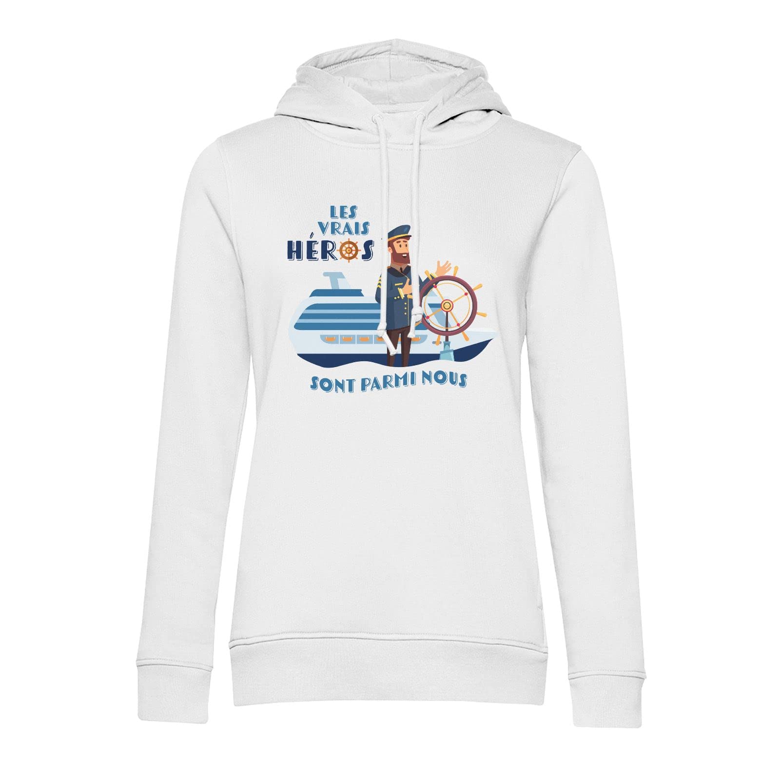 Sweat à capuche marin contre le vent pull résistant métier bateau - 2
