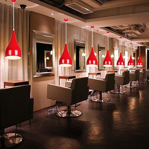 Miniatura 2 de Iluminación de techo Lámpara colgante de metal moderna Tapa colgante E26 Luz de metal de techo interior Iluminación colgante para cafetería, bar,