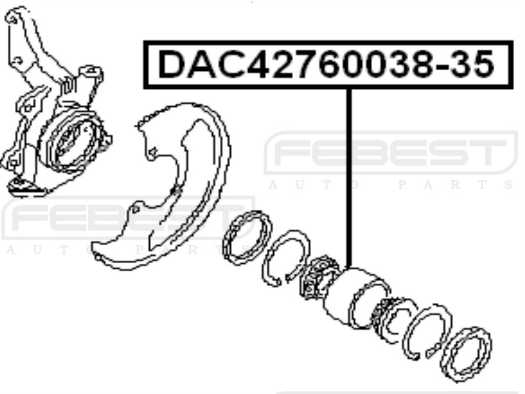 Amazon.com: 4021090J00 - Front Wheel Bearing (42X76X35X38) For 
