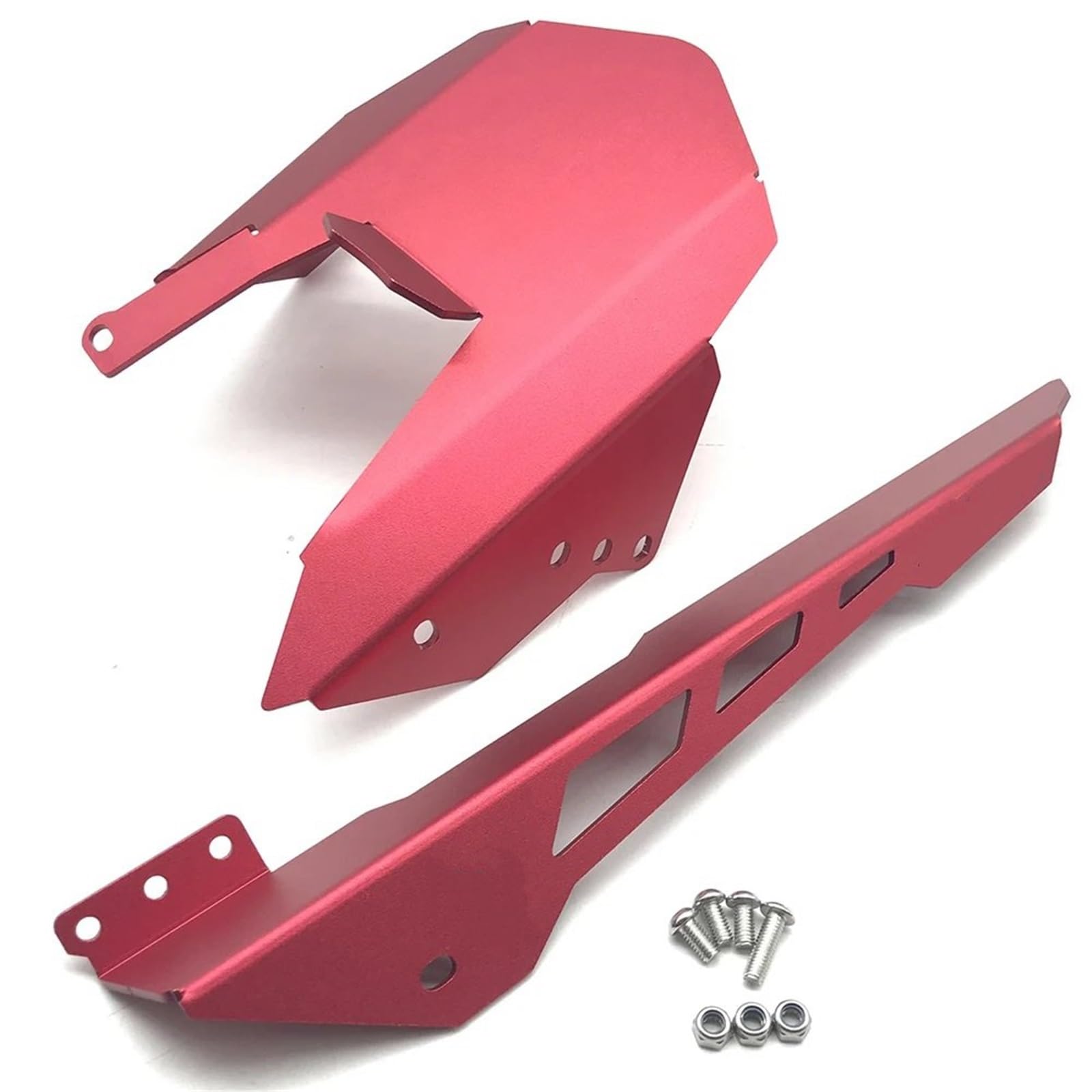 Protector de piñón para Yamaha MT07 contra impactos de piedras con panel CNC rojo 8