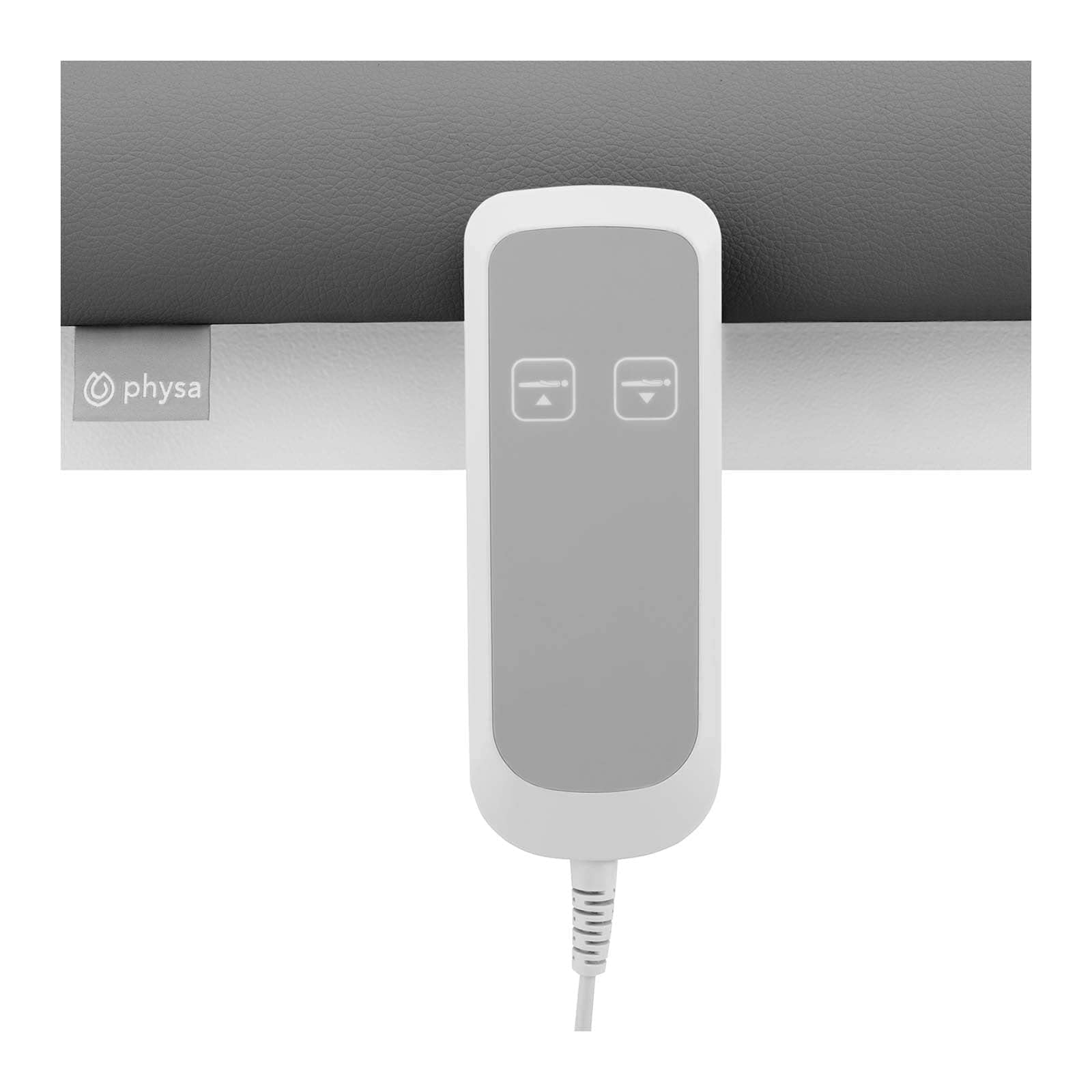 Physa - Lettino cosmetico elettrico Lille 1 motore, 100 W, 207 x 68 x 53-92 cm, 200 kg, telecomando grigio, per il trattamento, per la terapia, per il massaggio