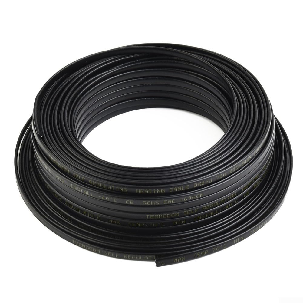 Câble chauffant pour tuyau d'eau 220 V 230 V 240 V auto-régulant Longueur 30 m (50 m)