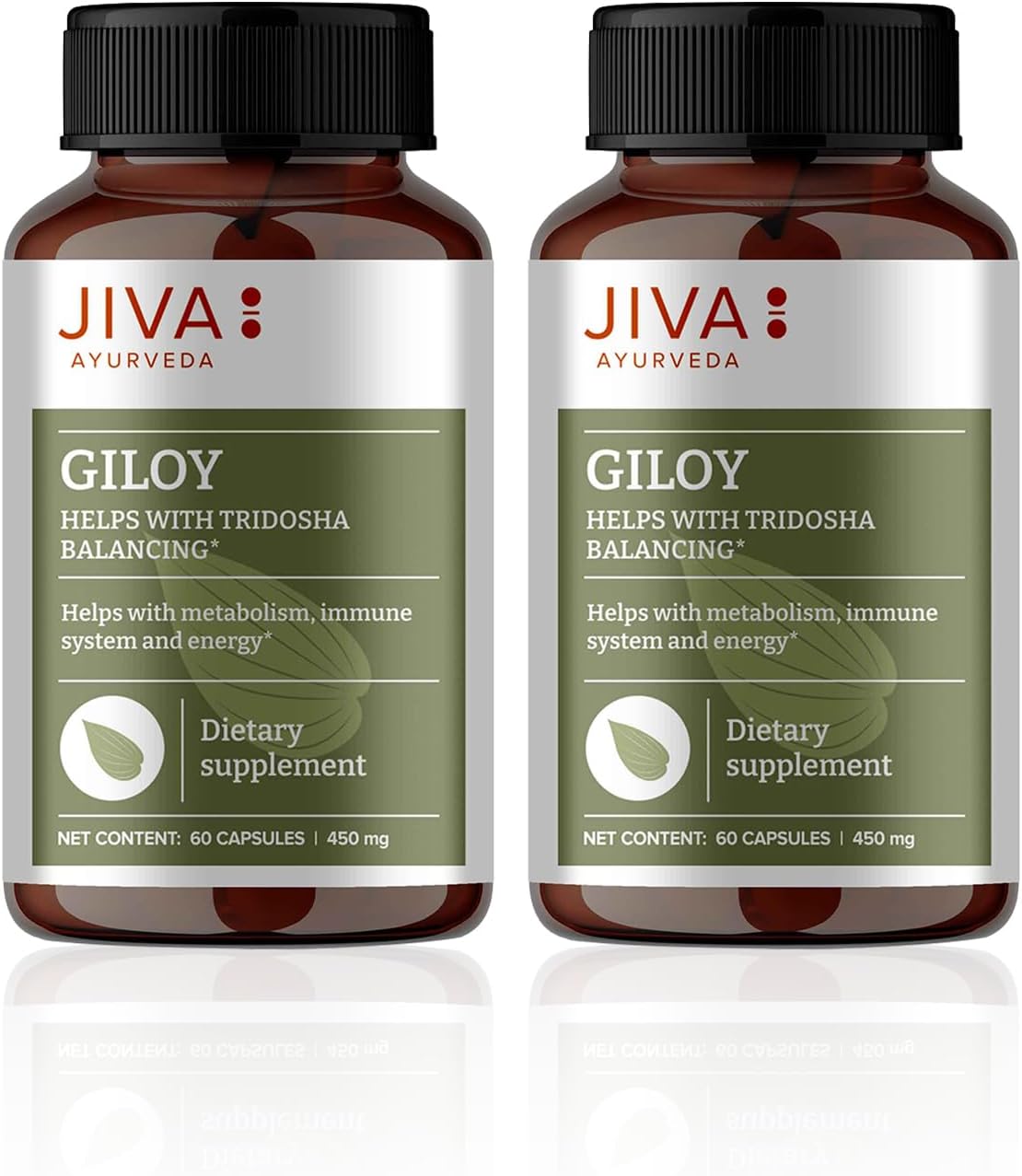 Jiva Giloy Capsule 450 mg, 60 Capsule (Pack of 2)