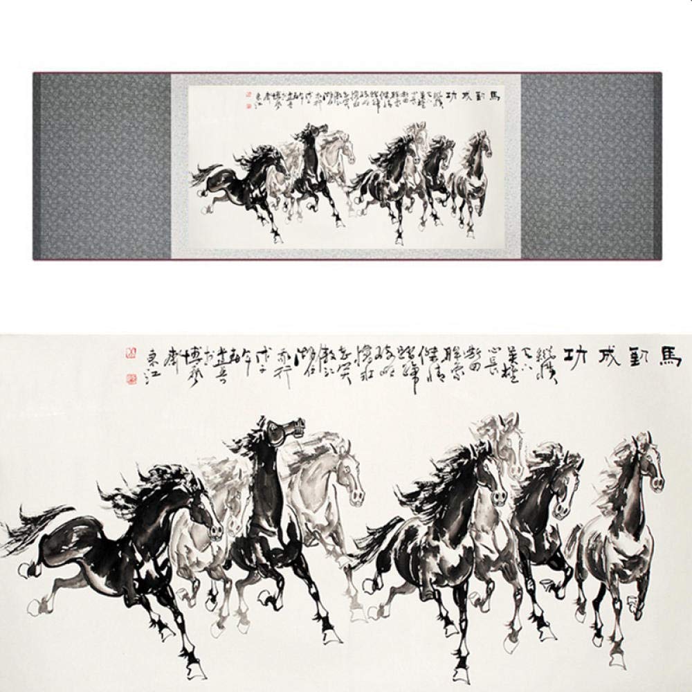 水墨画 馬の絵 八骏馬 世界有名な 水墨画 馬の絵 八骏馬 絵画 - 絵画
