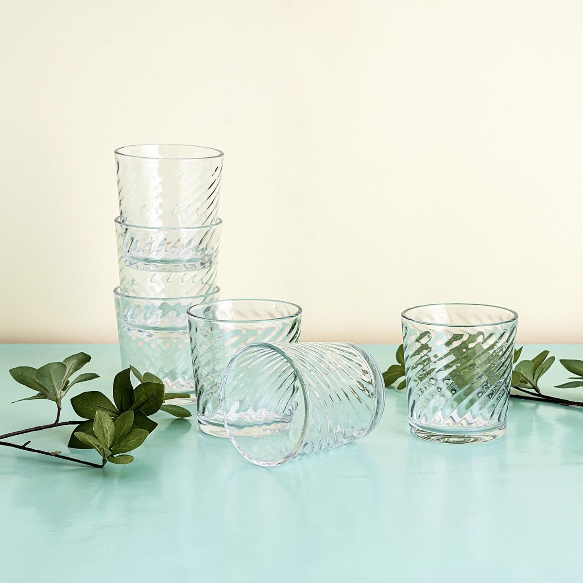 Quid Gala Lot de 6 verres bas en verre 26 cl Sodo compatibles réfrigérateur non compatible micro-ondes recyclable