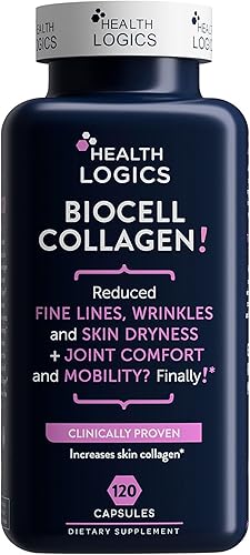 Salud Logics Biocell, colágeno conjunto y cuidado de la piel, 120 cápsulas x 2, 1000200, 120