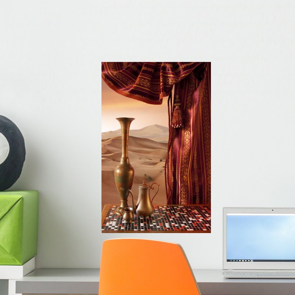 Wallmonkeys Orient Still-Life Wall Decal Peel and Stick Graphic WM248641 (60 in H x 38 in W)