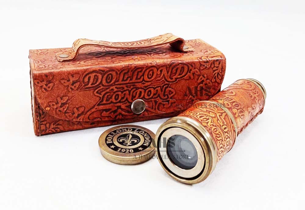 Working Spyglass Pirate Brass Antique Dolland London 16