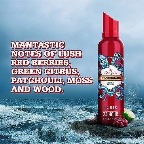 Image of Old Spice Aerosol No Gas Deodorant Body Perfume for Men Combo(Original, Lionpride & Krakengard), 140ml