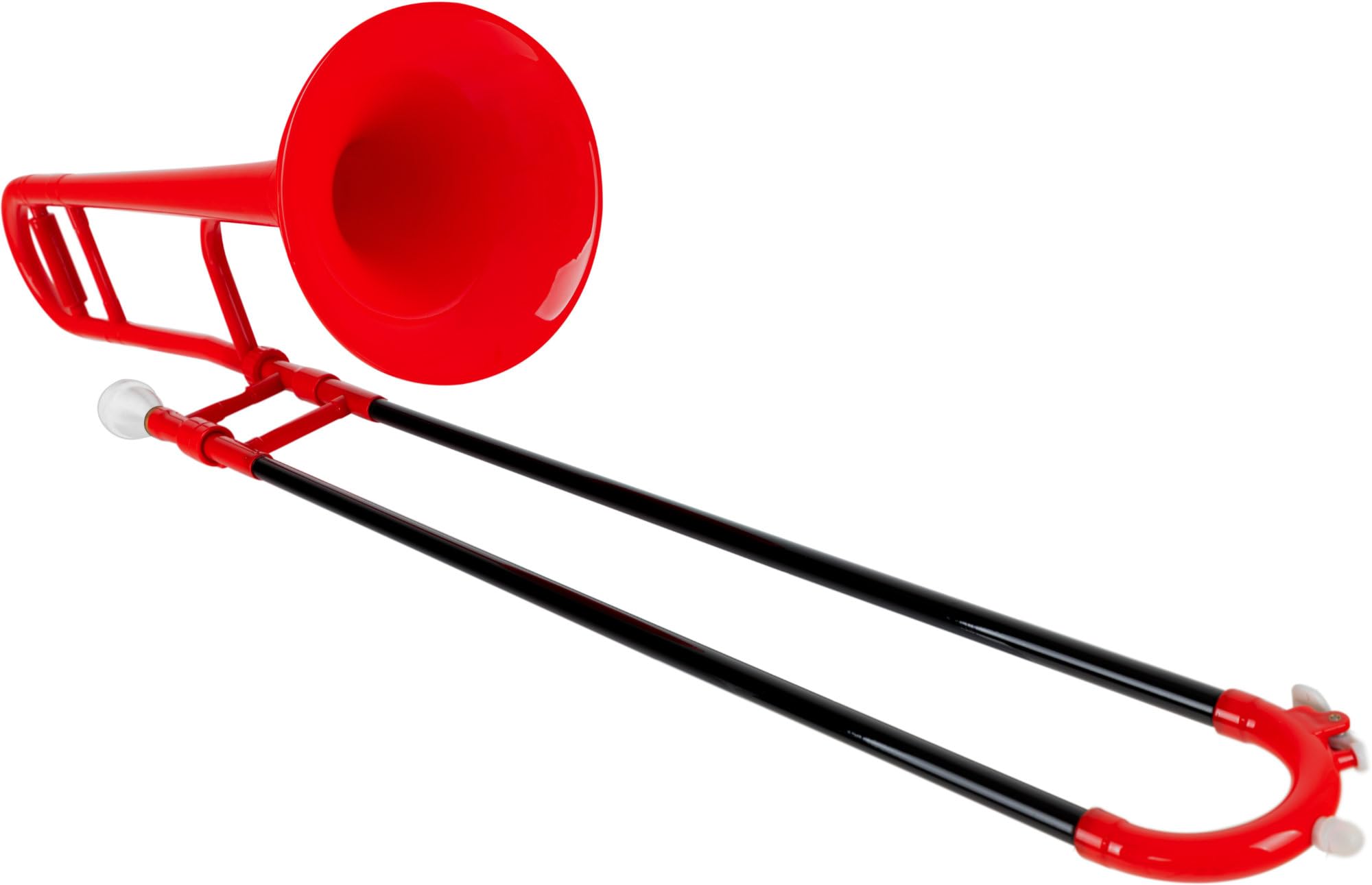 Classic Cantabile MardiBrass Trombone Ténor en ABS - Accord Bb - Coulisse en Fibre de Verre - 660g léger - Perçage : 12 mm - avec Embouchure et Housse - rouge