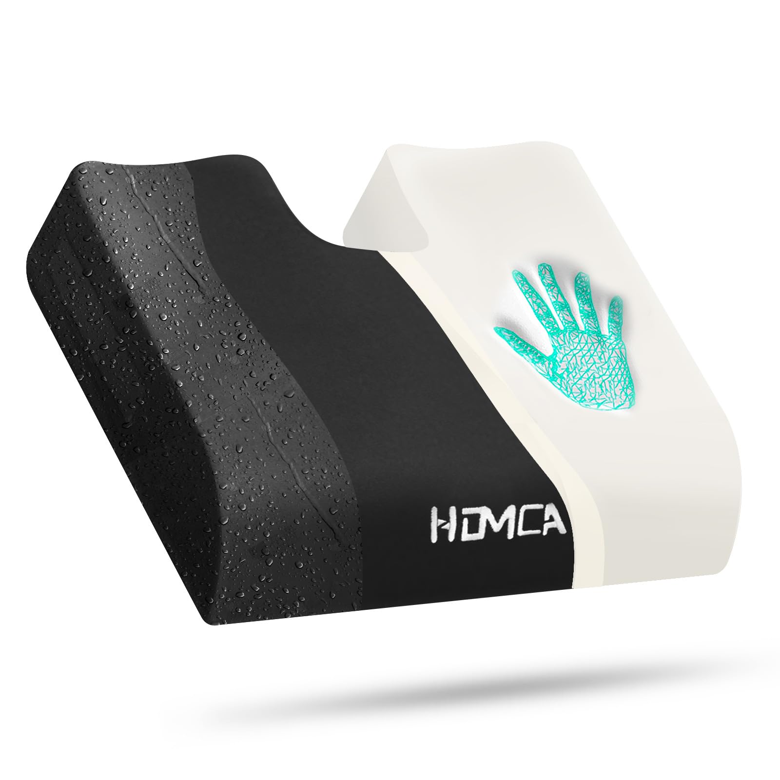 HOMCA Cojín Antiescaras para Silla de Ruedas, Cojin Coxis de Espuma Memoria con Funda Impermeable, Cojin Asiento Ergonómico para Oficina, Coche, Sofa, Hogar 40x45x7,5cm OEKO-TEX STANDARD 100