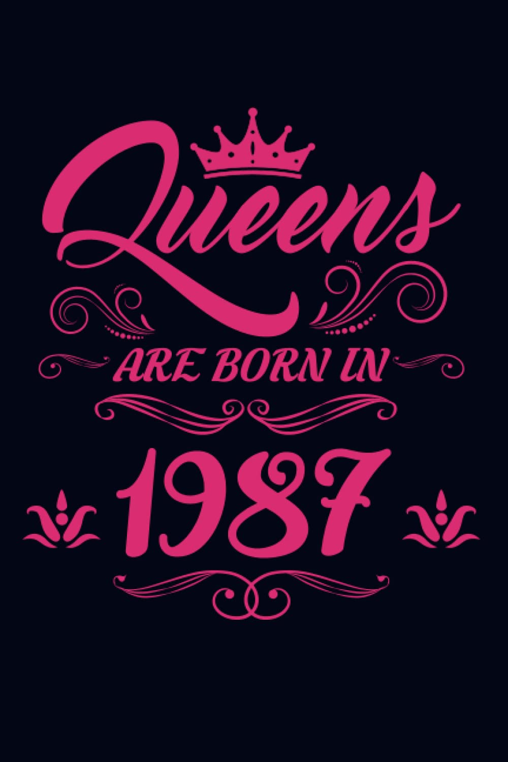 Queens Are Born In 1987: Birthday Gifts For Women Born in 1987, Birthday Gifts for Mom & Sister & Wife, Birthday Notebook For Women, Happy Birthday ... gift, 120Pages, 6x9, soft cover, matte finish