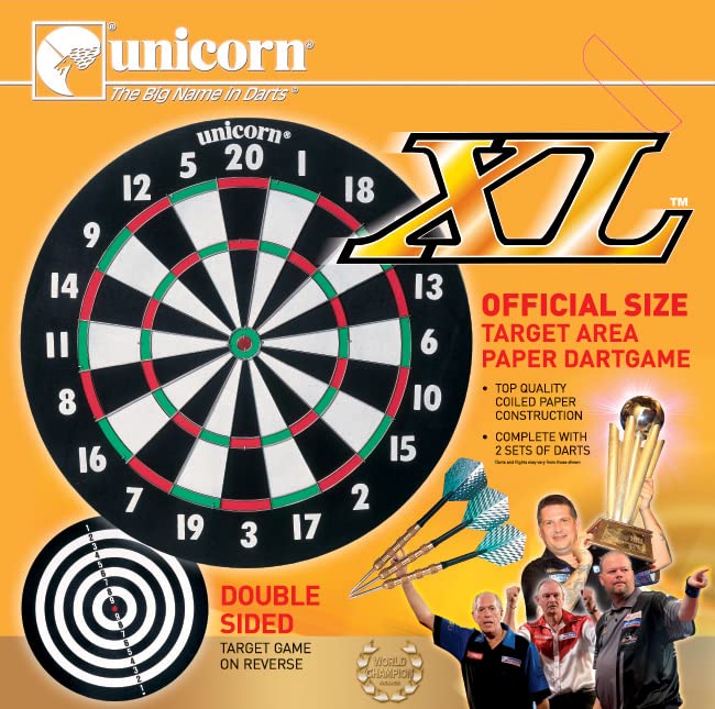 (Unicorn XL Paper Dartboard 17'' x 3/4'') 1