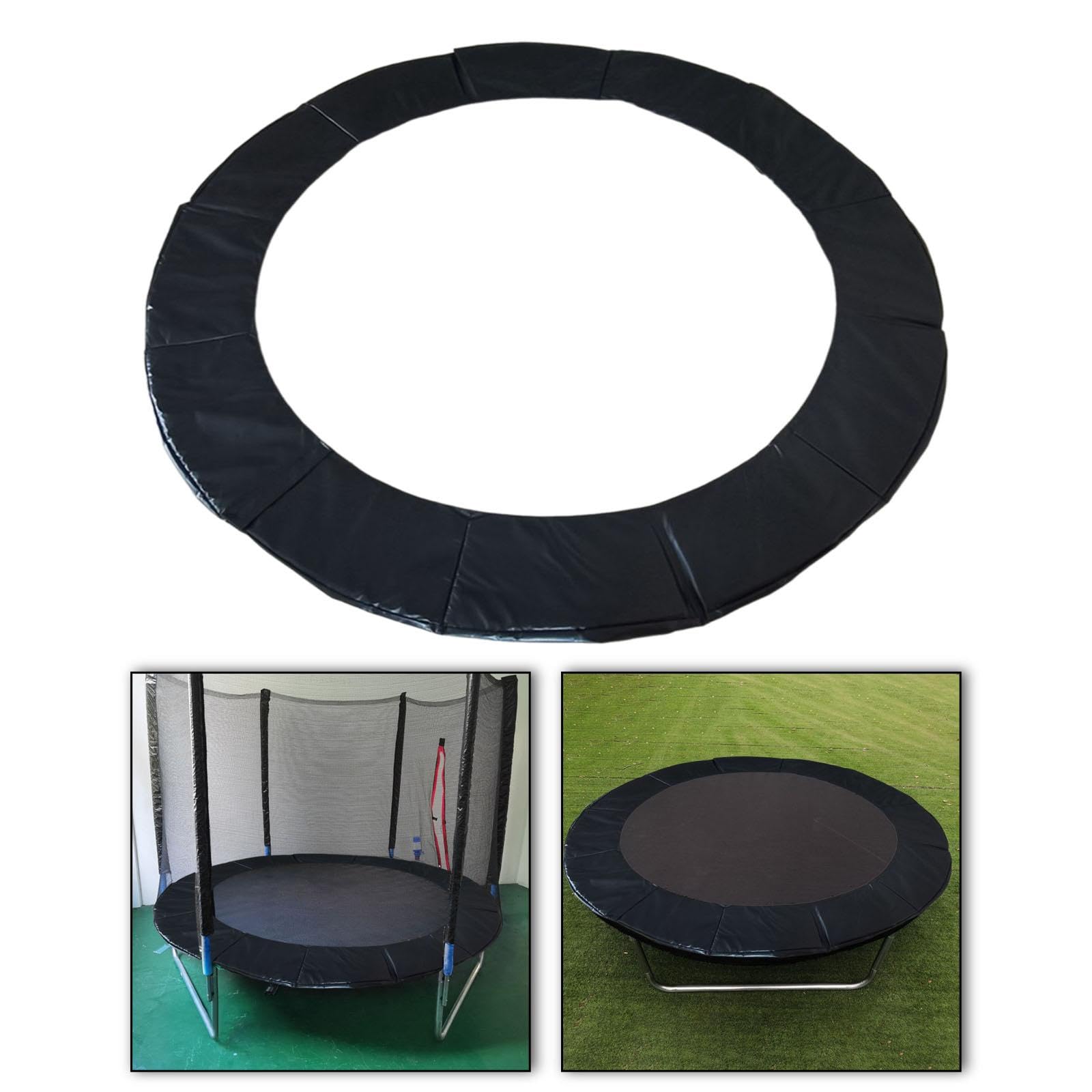 Trampoline Spring Cover Trampoline Edge Cover Trampoline Accessory Standard Trampoline Replacement Pad Edge Protector (Black), 10FT