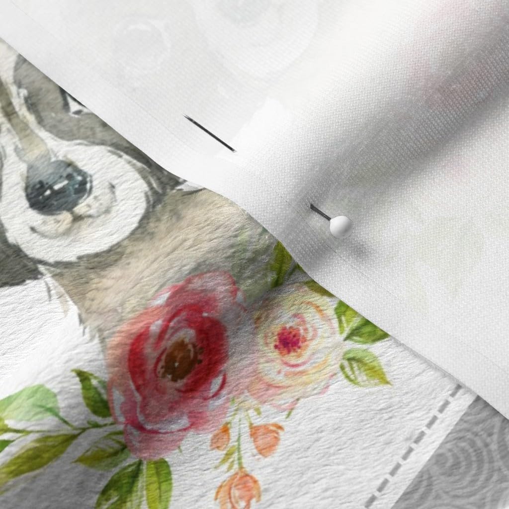 Spoonflower Fabric - Quilt Patchwork Blanket Nursery Baby Woodland Bedding Forest Printed on Minky Fabric by The Yard - Sewing Baby Blankets Quilt Backing Plush