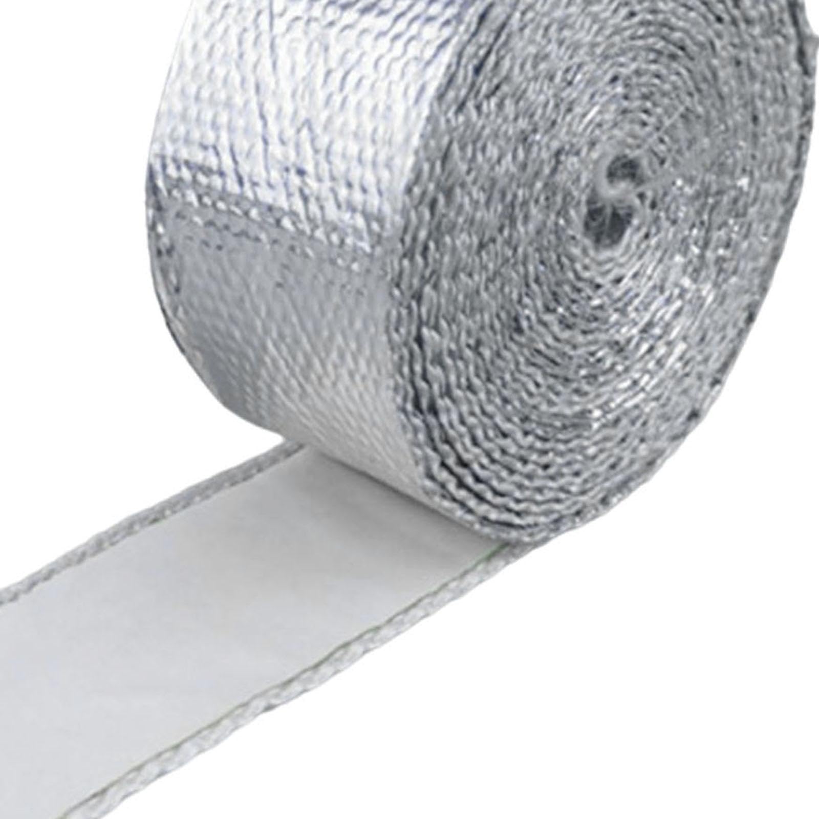Materiale Riflettente Ad Alta Adesione, Resistente Al Calore, in Fibra di Vetro, in Alluminio per La Sigillatura di La Riparazione di Condotti, 1,5 mm x 50 mm x 10 m