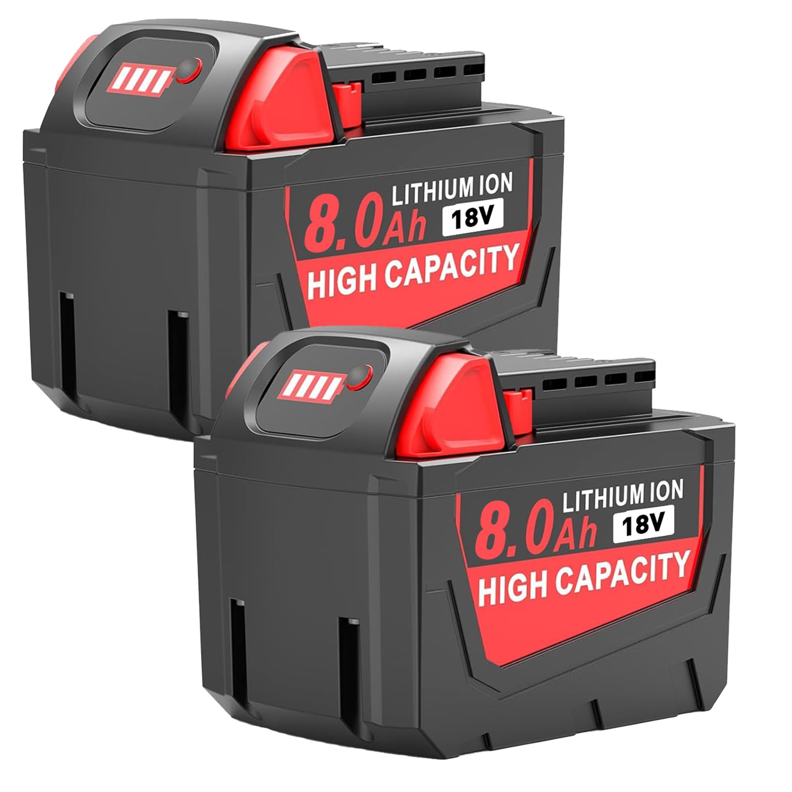 12000mAh Li-ion Ersatzakku für Milwaukee Akku 18V 12Ah Kompatibel mit Milwaukee M18 Akku M18B 48-11-1840 48-11-1828 48-11-1820 48-11-1815 48-11-1850