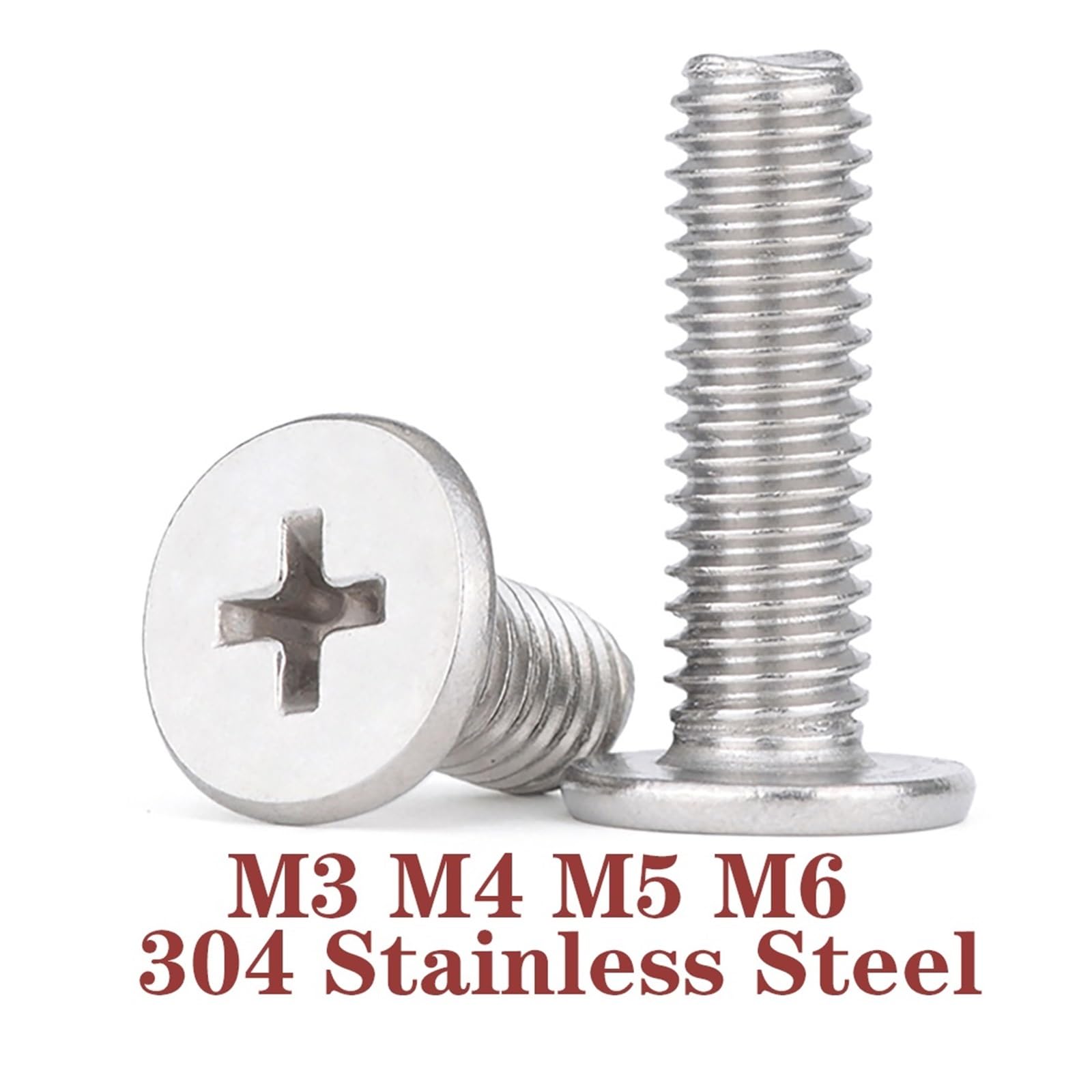 Viti A Testa Zigrinata Piatte Nere In Acciaio Inossidabile Di Dimensioni Persona - Foto 12