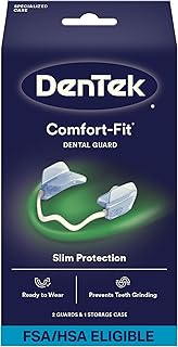 DenTek Comfort-Fit Dental Guard For Nighttime Teeth Grinding, Comfort-Fit Guard, 2 count(Pack of 1)