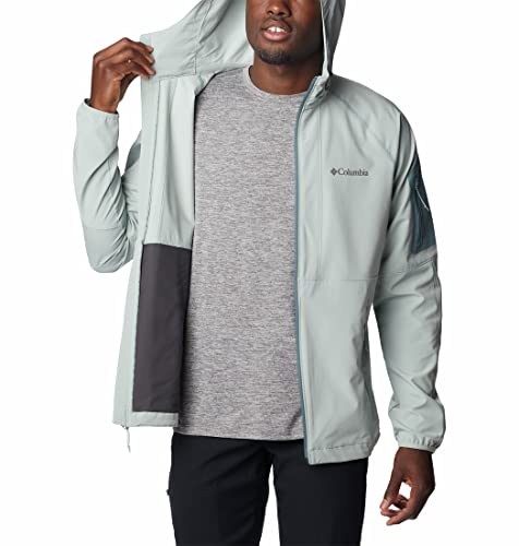 Image of Columbia Men Omni-Shield Tall Heights Hooded Softshell Hiking and Trekking Jacket
