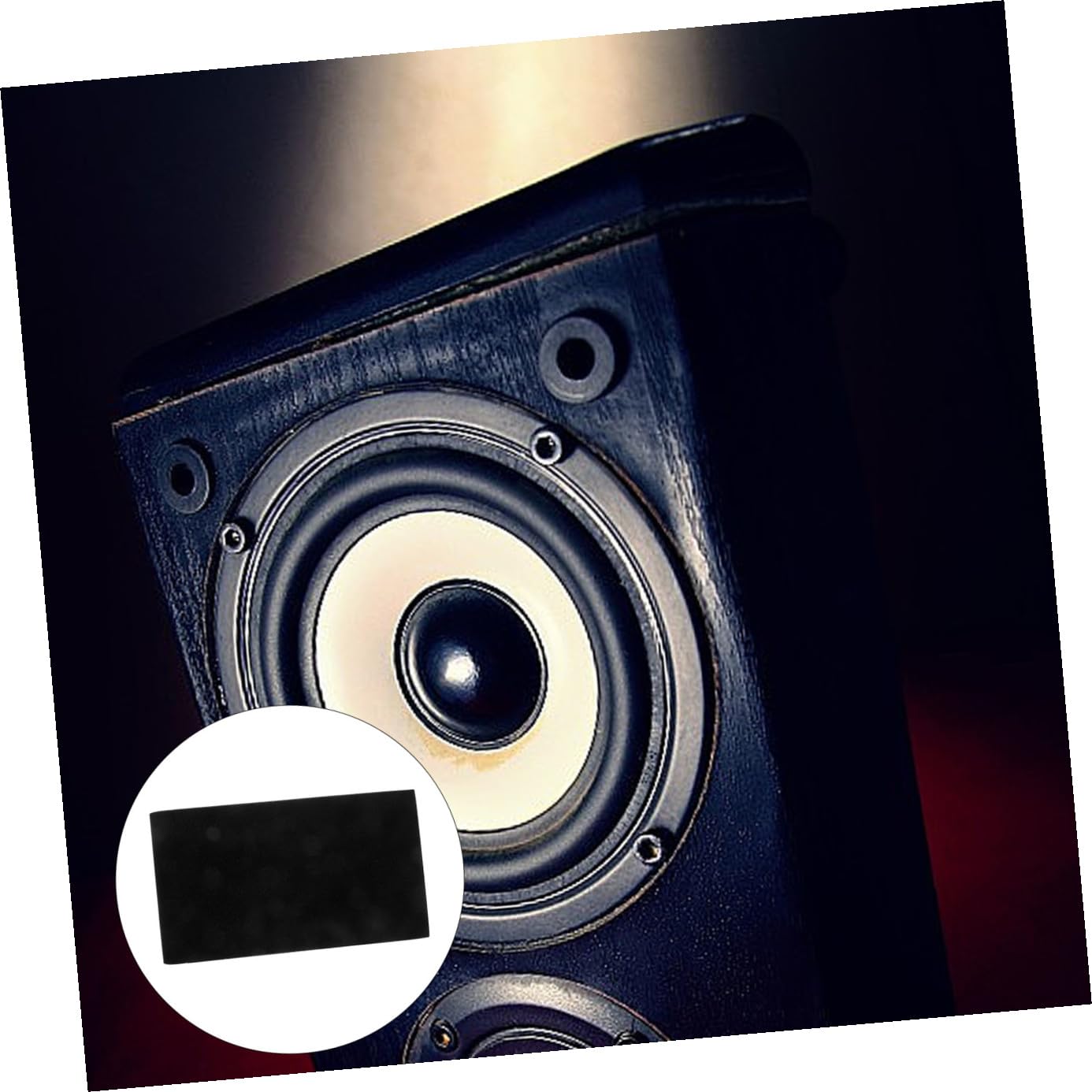 TOYANDONA 6piezas Almohadillas Acústicas De Esponja Para Aislamiento De Sonido Reducción De Vibraciones y Eco Para Altavoces y Estudio De Grabación