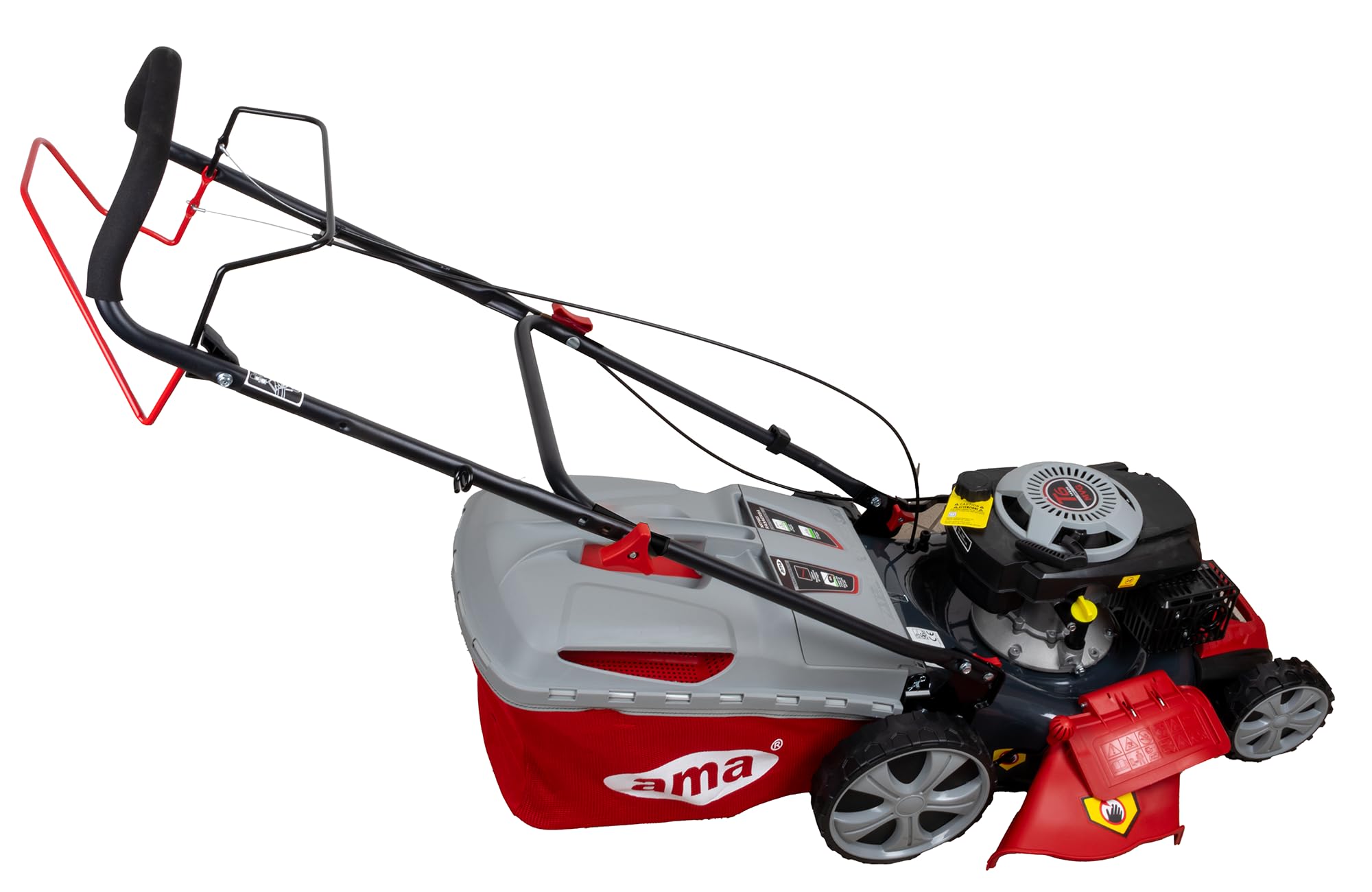 Ama Rasaerba a Trazione NRT 465 con Motore a Scoppio 146 cc – Funzioni 4 in 1, Ampiezza Taglio 46 cm, Ideale per Giardini fino a 1200 m²