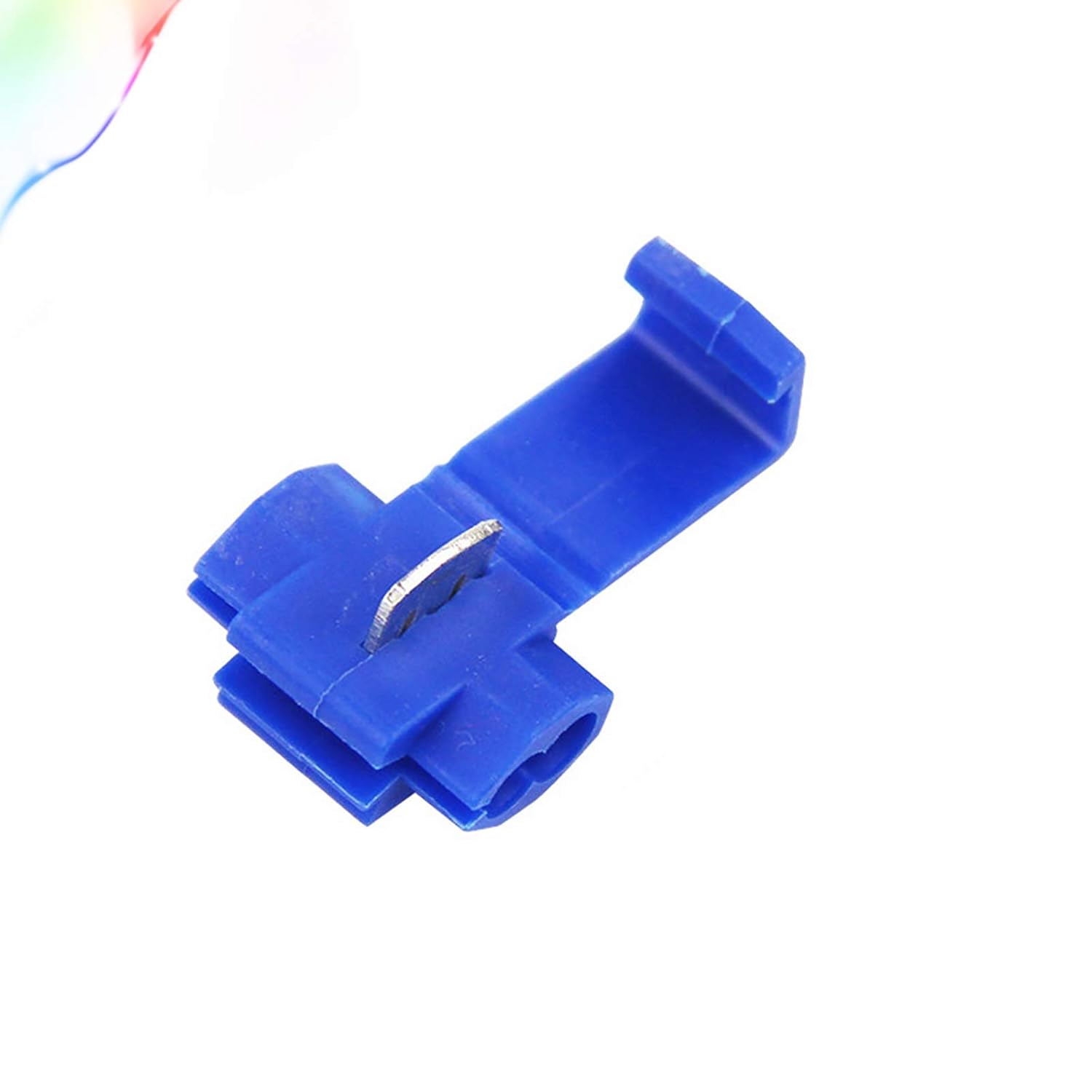 Quick Splice Wire Connectors 50PCS, 10-12 Gauge, Lock Splice, Double Run, Solderless, Inline, Tap Crimp, Yellow
