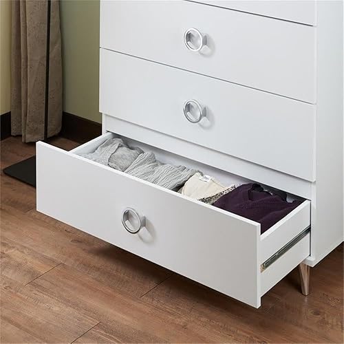 Miniatura 4 de ACME Furniture Pecho de olmos en blanco y cromado, talla única