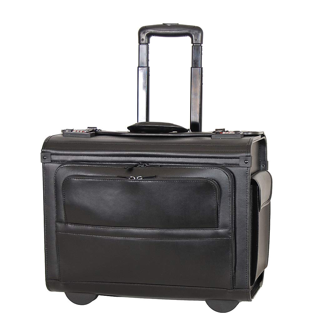 Netpack Leather Rolling Computer & Catalog Case (Black)
