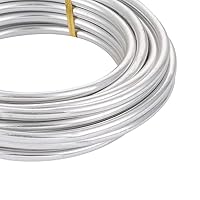 Vista 2 de Pandahall Alambre de aluminio plateado