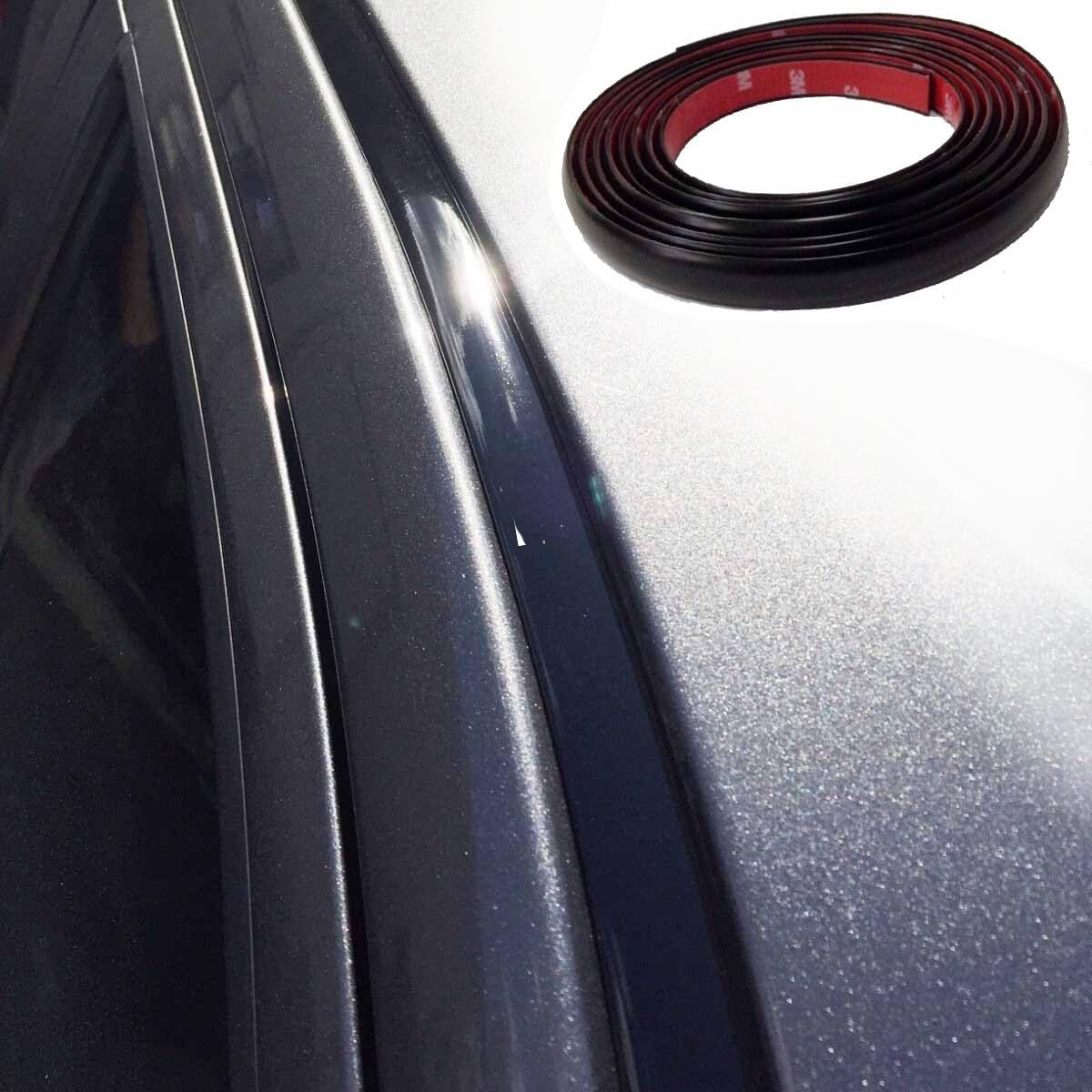 Fit For 2005 2006 2007 2008 D0DGE MAGNUM BLACK ROOF TOP TRIM MOLDING KIT