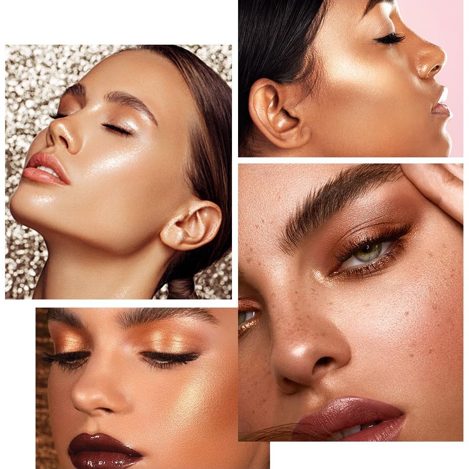 Smoky Nude Eyeshadow Palette,16 Neutral Shades Naked Eye Shadow Makeup Pallet,Multipurpose with Highly Pigmented Glitters,Waterproof Warm Neutrals,Brown& gold Makeup Set - Image 8