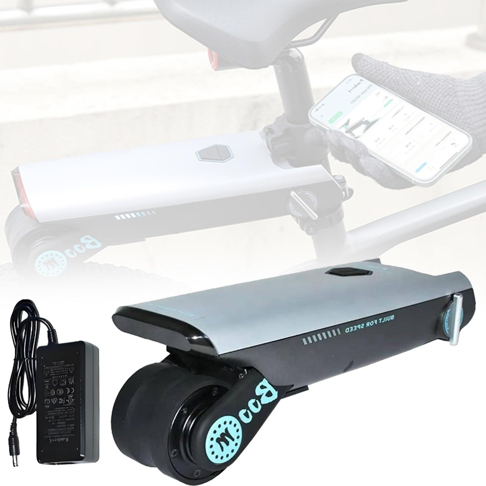 Potenciador de Asistencia eléctrica para Bicicletas (24 km/h) — Kit de conversión para la Rueda Trasera (MTB y Carretera) — Control por App + 4 Modos de Asistencia