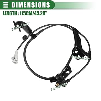 Amazon.com: Motoforti ABS Sensor, Front Right ABS Wheel