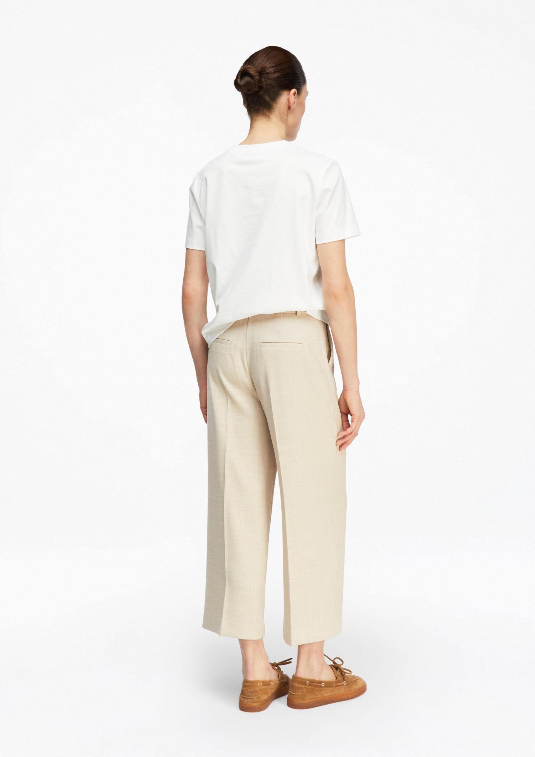 Comma Strukturierte Culotte mit Eingrifftaschen