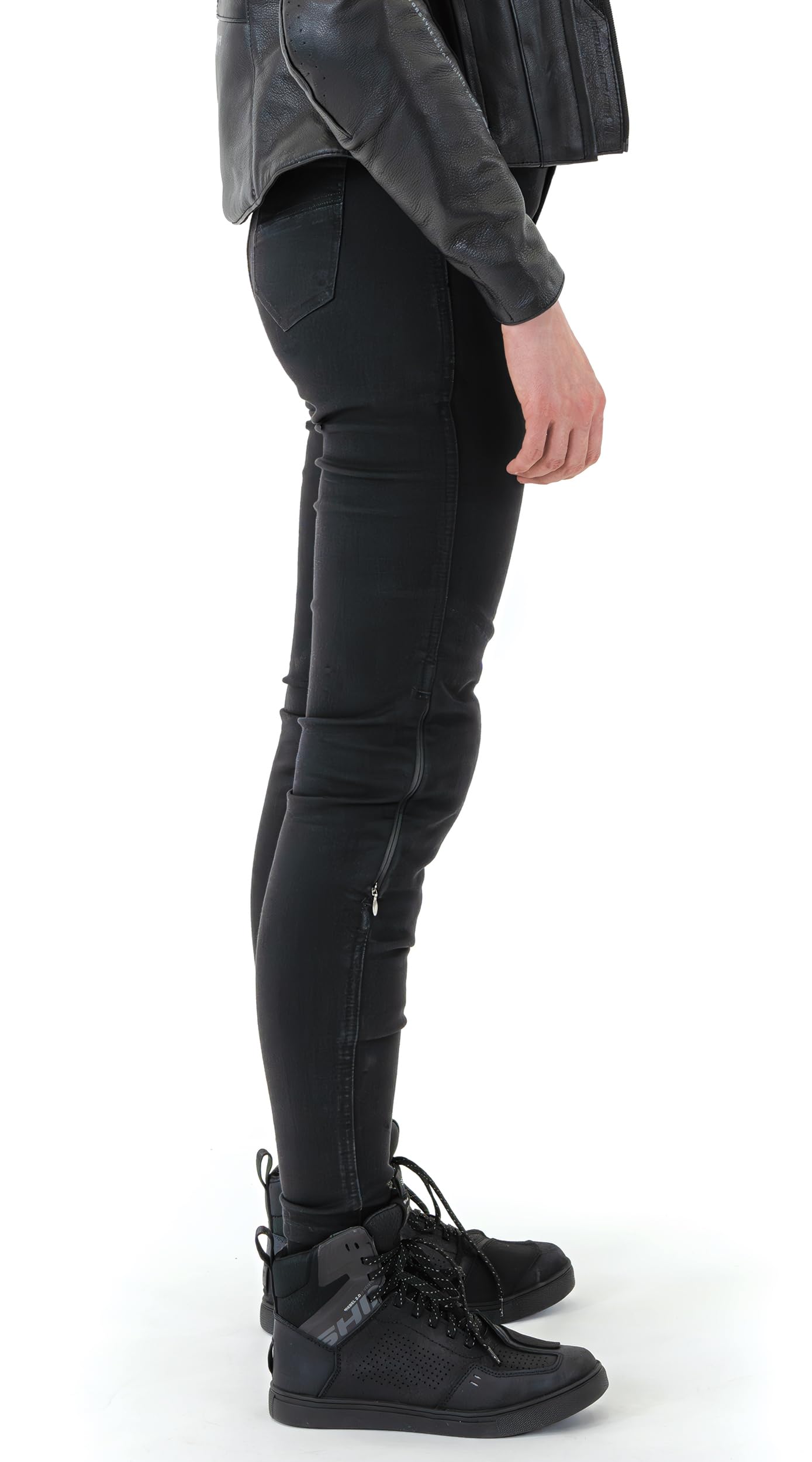 Shima Flexx Motorrad Jeans Damen mit Protektoren Airforce Knieprotektoren Motorradhose Kurzgrößen Hosen Motorradjeans